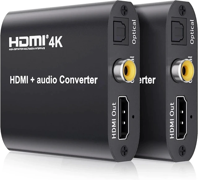 Alt view image 10 of 13 - 4K HDMI Audio Extractor Splitter HDMI Coaxial Audio Converter HDMI to HDMI Digital Audio for PS4 HDTV Monitor