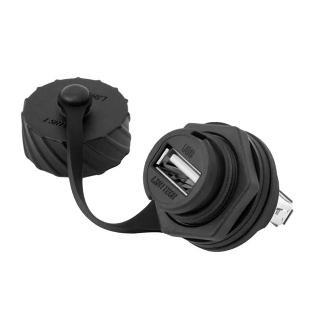 Alt view image 2 of 3 - USB 2.0 Female Socket Plug Panel Mount Adapter Directly Waterproof Connector