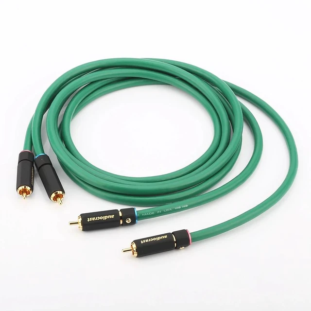 Alt view image 12 of 12 - 2328 Audio Cable HIFI RCA Cable 6N OFC Gold plated RCA Male to Male plug Audio Cable Length:1.5m