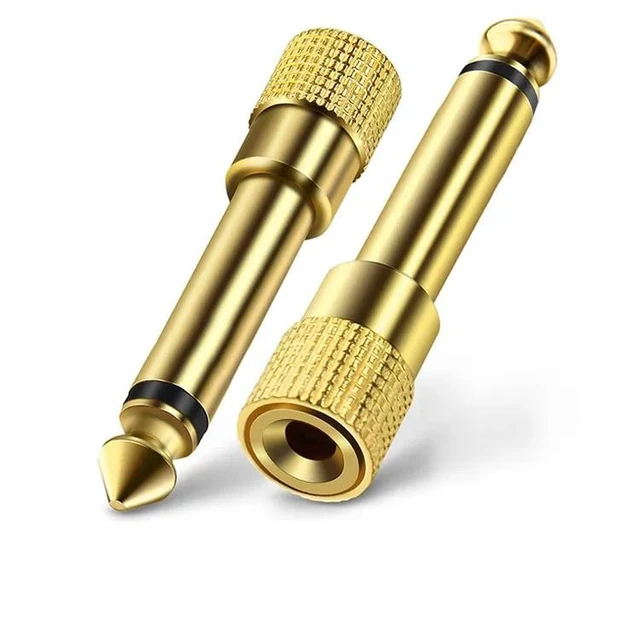 Alt view image 2 of 2 - Jack 6.5 6.35mm Male Plug to 3.5mm Female Connector Headphone Amplifier Audio Adapter Microphone AUX 6.3 3.5 mm Converter(10pcs)