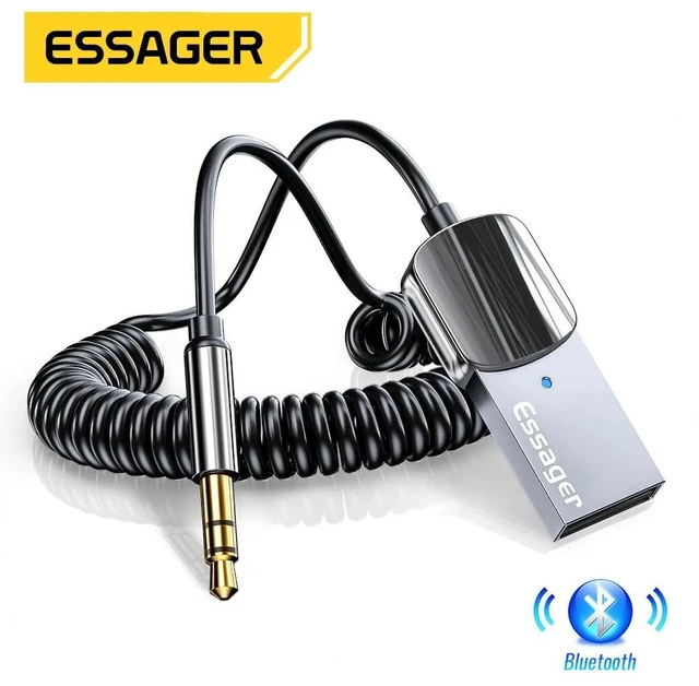 Alt view image 7 of 12 - Essager Bluetooth Aux Adapter Dongle USB To 3.5mm Jack Car Audio Aux Bluetooth 5.0 Handsfree Kit For Car Receiver BT transmitter