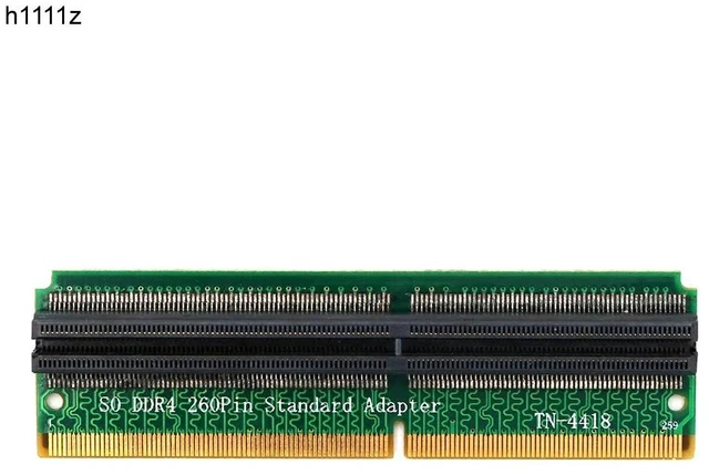 Alt view image 6 of 10 - Add On Cards DDR4 SO DIMM Adapter Memory Riser Card SO DDR4 260Pin Memory Test Protection Adapter Connector for Laptop PC
