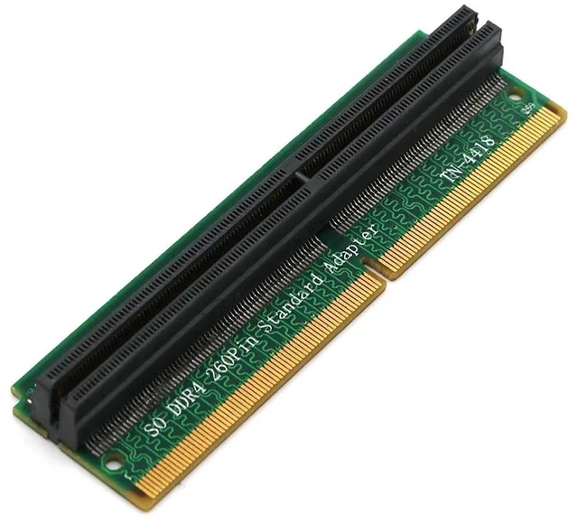 Alt view image 8 of 10 - Add On Cards DDR4 SO DIMM Adapter Memory Riser Card SO DDR4 260Pin Memory Test Protection Adapter Connector for Laptop PC