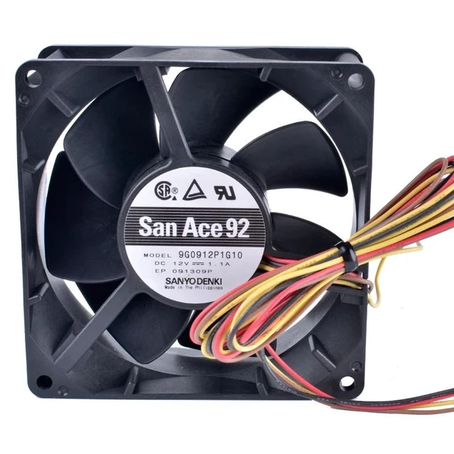 Alt view image 8 of 8 - 9G0912P1G10 9cm 9238 9038 90mm fan 12V 1.1A 4-wire 4pin PWM double ball bearing large air volume cooling fan