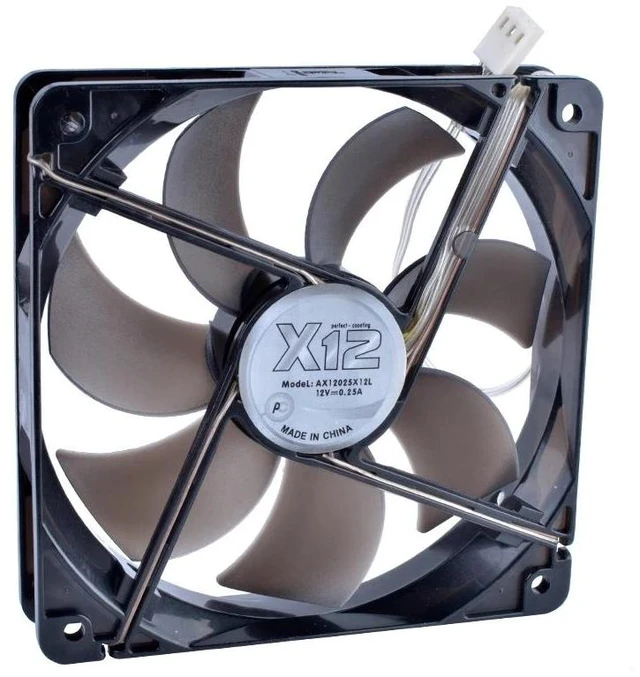 Alt view image 6 of 10 - 12025 12cm 120mm fan 120x120x25mm 12V 0.25A speed monitoring computer CPU cooler fan chassis fan blue light