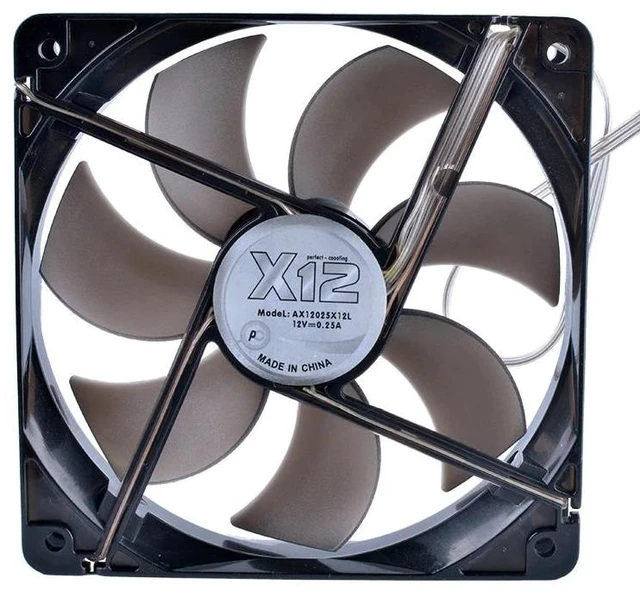 Alt view image 7 of 10 - 12025 12cm 120mm fan 120x120x25mm 12V 0.25A speed monitoring computer CPU cooler fan chassis fan blue light