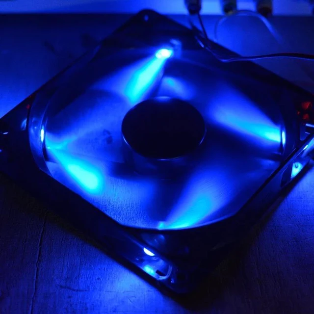 Alt view image 9 of 10 - 12025 12cm 120mm fan 120x120x25mm 12V 0.25A speed monitoring computer CPU cooler fan chassis fan blue light