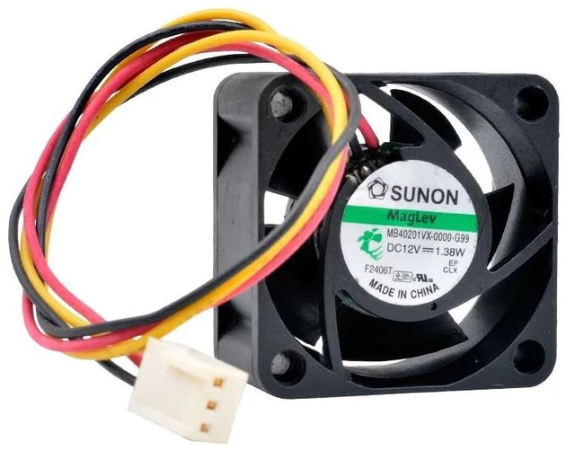 Alt view image 5 of 8 - MB40201VX-0000-G99 4cm 40mm fan 40x40x20mm DC12V 1.38W 3pin Cooling fan for 1U power supply
