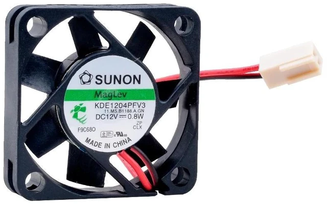 Alt view image 5 of 8 - KDE1204PFV3 4cm 4010 40mm fan 40x40x10mm DC12V 0.8W Magnetic bearing 2pin Cooling fan for power monitoring host