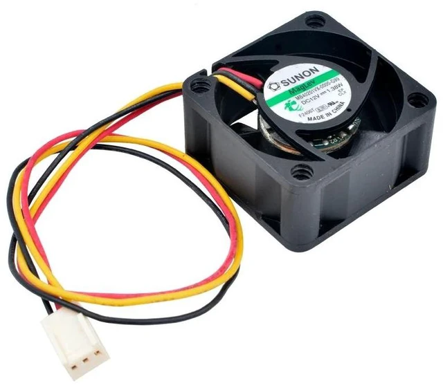 Alt view image 8 of 8 - MB40201VX-0000-G99 4cm 40mm fan 40x40x20mm DC12V 1.38W 3pin Cooling fan for 1U power supply