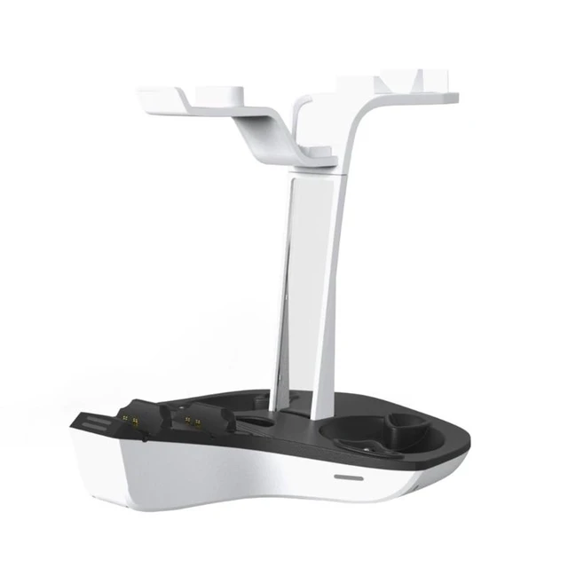 Alt view image 7 of 12 - Charging Station Connection for PS VR2/PS5 Sense Controller Charging Storage Holders Charging Accessories