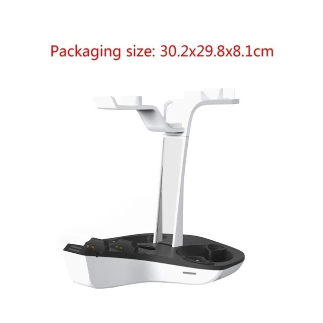 Alt view image 12 of 12 - Charging Station Connection for PS VR2/PS5 Sense Controller Charging Storage Holders Charging Accessories