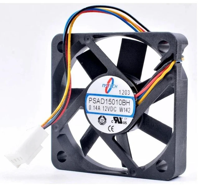Alt view image 6 of 8 - PSAD15010BH 5cm 50mm fan DC12V 0.14A double ball bearing 4 lines pwm computer motherboard CPU cooling fan