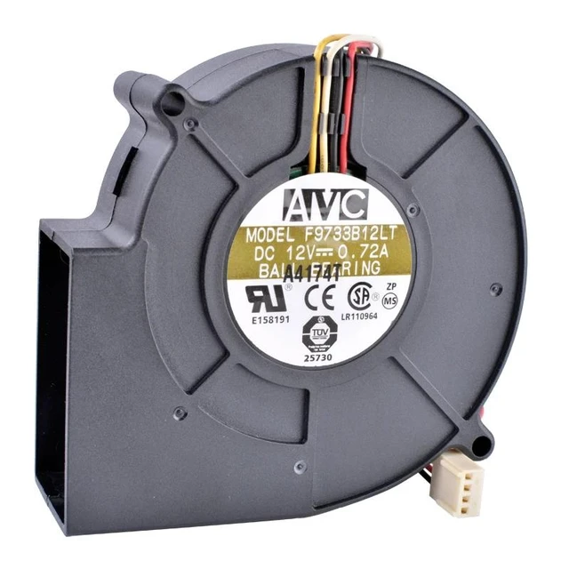 Alt view image 5 of 8 - F9733B12LT 12V 0.72A 9733 Turbo Blower Projection Device Server Fan