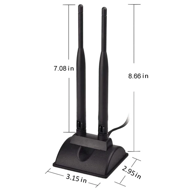 Alt view image 10 of 13 - 2.4GHz 5GHz Dual Band RP-SMA Male WiFi Antenna + IPEX MHF4 to RP-SMA Female Cable 9.8 inch for M.2 NGFF Network Card PC Computer