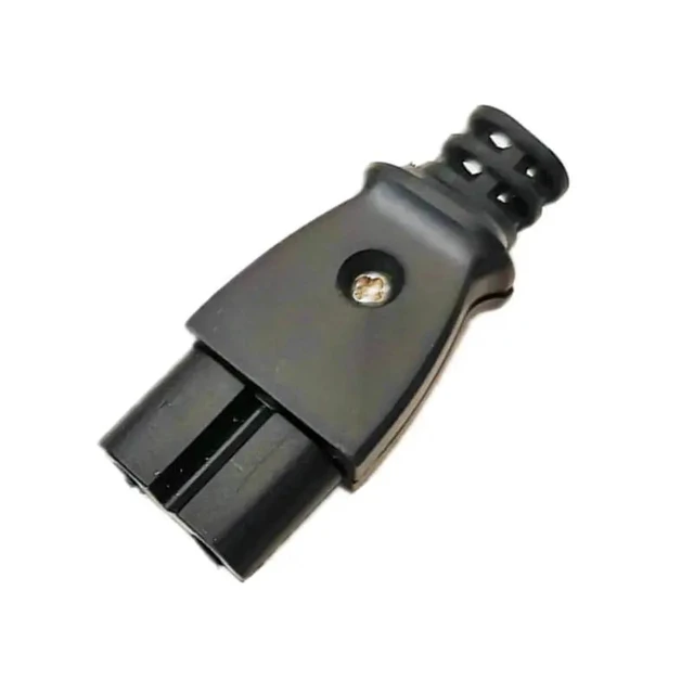 Alt view image 2 of 2 - C8 male power socket C7 female plug power outlet embedded electric connector connector 35mm*15mm AC 2.5A 5A 250v(plug)