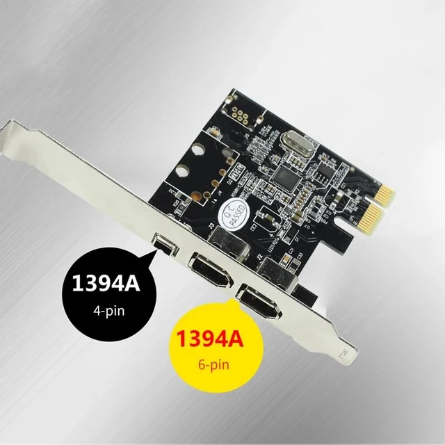 Alt view image 12 of 12 - XT-XINTE Expansion Card PCIe 3 Ports 1394A Firewire PCI Express to IEEE 1394 Adapter Controller 2 x 6 Pin And 1 x 4 Pin