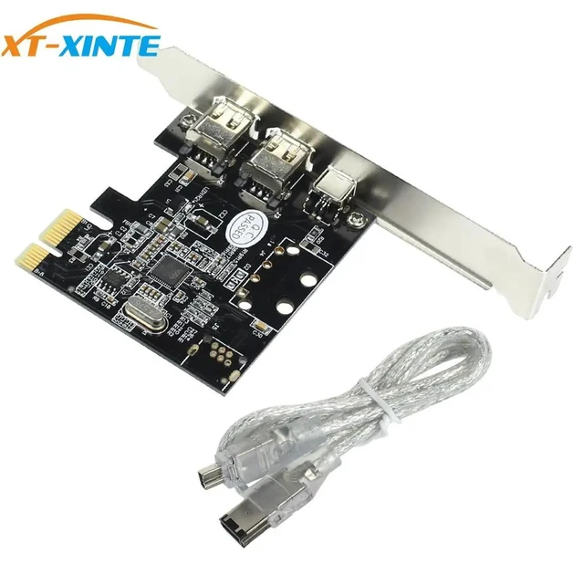 Alt view image 7 of 12 - XT-XINTE Expansion Card PCIe 3 Ports 1394A Firewire PCI Express to IEEE 1394 Adapter Controller 2 x 6 Pin And 1 x 4 Pin