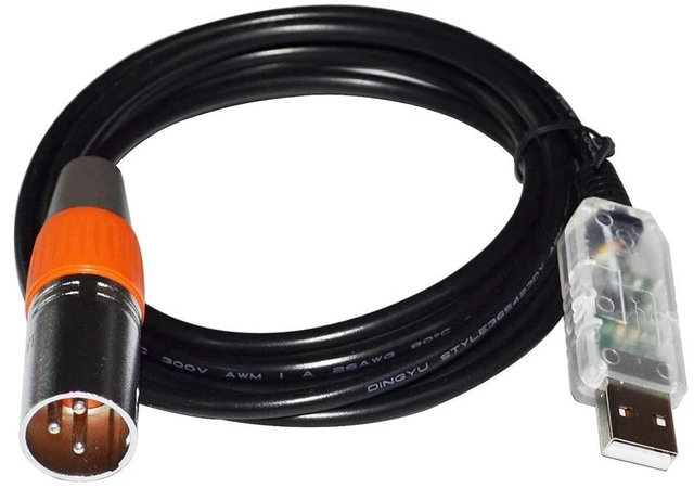 Alt view image 3 of 4 - FT232RL USB TO XLR 3PIN MALE ADAPTER CONVERTER RS485 SERIAL CABLE FOR MARANI AUDIO PROCESSING DEVICE DPA-A DPA240P DPA260P (Color A)
Cable length:1M