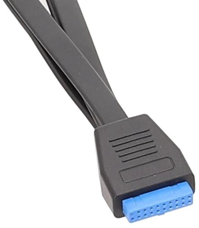 Alt view image 10 of 12 - USB 19Pin/20Pin Splitter Cable for Motherboard Expansion Cable USB3.0 19Pin 1 to 2 Splitter 20CM