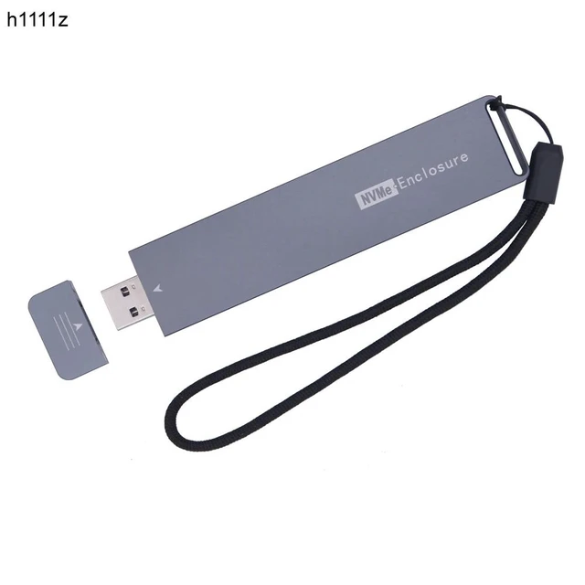 Alt view image 7 of 12 - NVME Case M.2 NVME Enclosure USB C Gen2 10Gbps PCIe NVME SSD Enclosure NVME M2 SSD Case Box Supports 2230/2242/2260/2280 M.2 SSD
