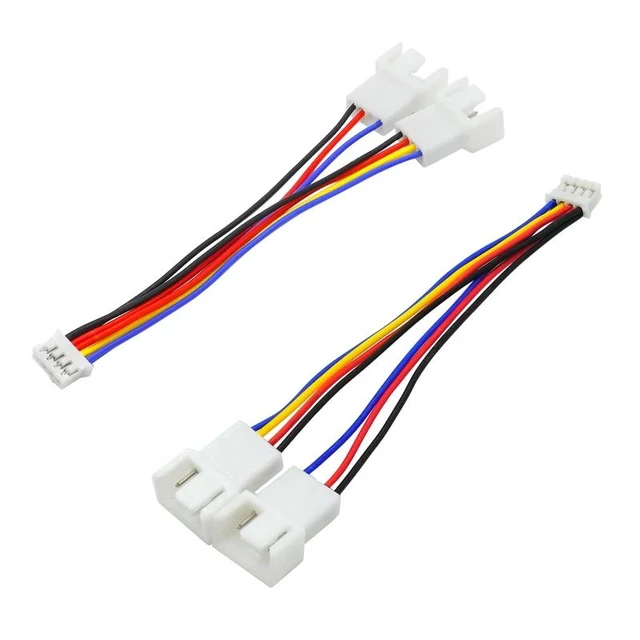 Alt view image 9 of 10 - 4Pin Fan PWM Cable 1 to 2 Motherboard 4-Pin Female to PWM Fan 4-Pin Male Multi-fan Temperature Control Extension Cable Fan Cable