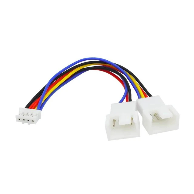 Alt view image 10 of 10 - 4Pin Fan PWM Cable 1 to 2 Motherboard 4-Pin Female to PWM Fan 4-Pin Male Multi-fan Temperature Control Extension Cable Fan Cable