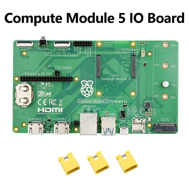 Alt view image 7 of 12 - Pi CM5 Official IO Board a Base Development Platform Compute Module 5 IO Board