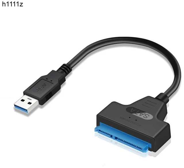 Alt view image 7 of 12 - SATA to USB 3.0 Cable Connector Up to 6G for 2.5 Inch External HDD SSD Hard Drive SATA 3 22 Pin Adapter USB 3.0 to Sata III Cord