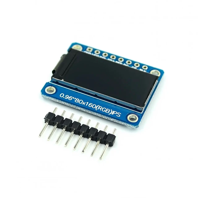 Alt view image 2 of 2 - 10pcs TFT Display 0.96 inch IPS 7P SPI HD 65K Full Color LCD Module ST7735 Drive IC 80*160 (Not OLED) Forarduino