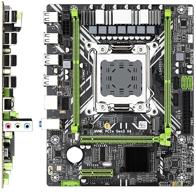 Alt view image 6 of 8 - X79 Motherboard Kit Set LGA 2011 with Xeon E5 2650 V2 CPU 16G=8G*2 DDR3 ECC RAM Memory X79 Combo M.2 NVME