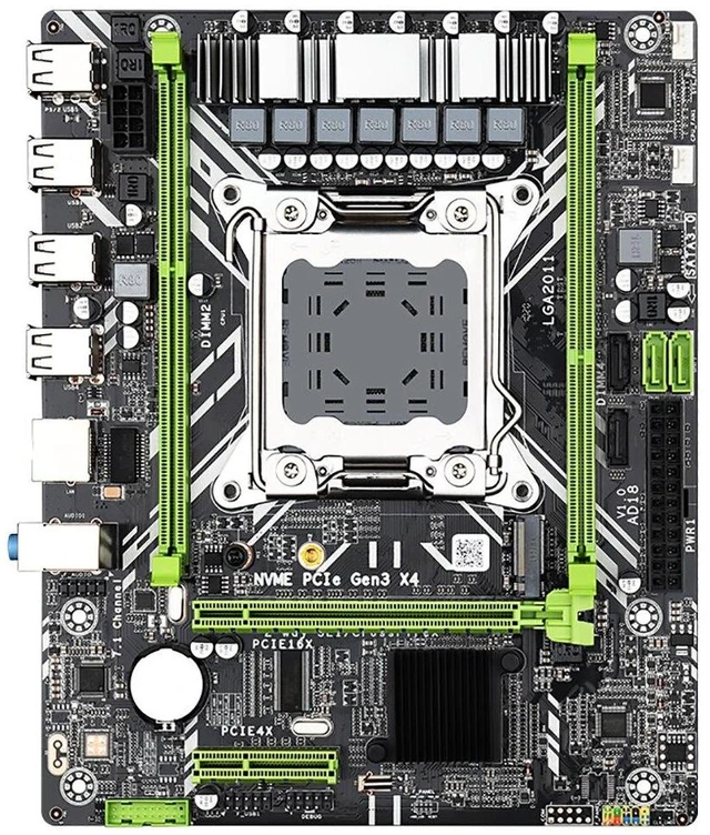 Alt view image 5 of 8 - X79 Motherboard Kit Set LGA 2011 with Xeon E5 2650 V2 CPU 16G=8G*2 DDR3 ECC RAM Memory X79 Combo M.2 NVME
