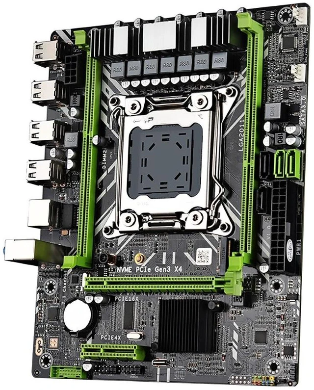 Alt view image 8 of 8 - X79 Motherboard Kit Set LGA 2011 with Xeon E5 2650 V2 CPU 16G=8G*2 DDR3 ECC RAM Memory X79 Combo M.2 NVME