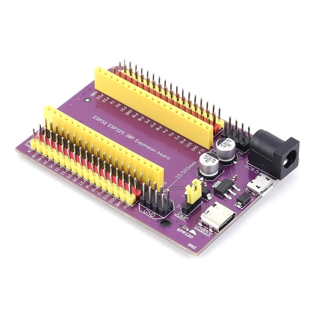 Alt view image 2 of 2 - USB ESP32 Expansion Board 38Pin TYPE-C/MICRO Module Parts NodeMCU-32S Lua WiFi Bluetooth-compatible GPIO Expansion Board