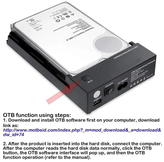 Alt view image 9 of 12 - HDD Case 3.5 2.5 SATA to USB 3.0 Adapter External Hard Drive Enclosure Reader for SSD Disk HDD Box Case HD 3.5 HDD Case(UK)
