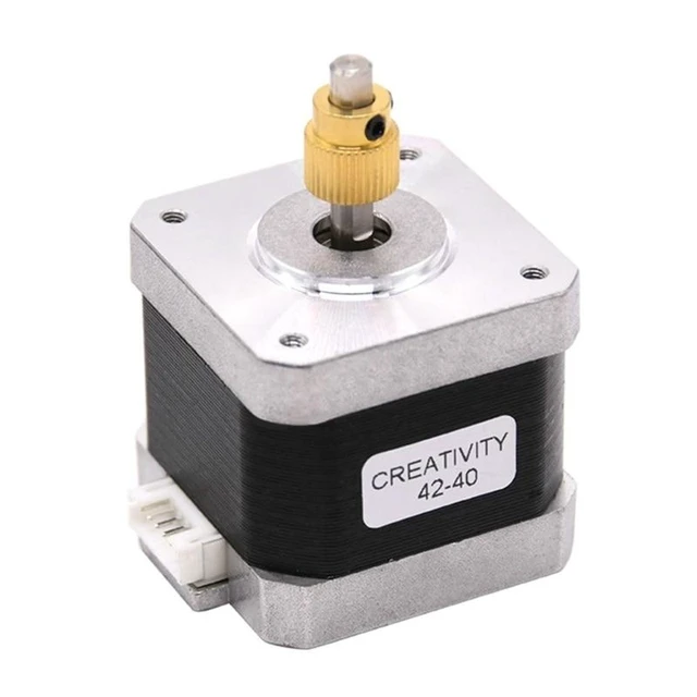 Alt view image 7 of 12 - 3D Printer Stepper Motor 42-40 with 40 Teeth Brass Extrusion Gear For Ender-3/Ender-3 Pro/Ender-5/CR10 3D Printer Part