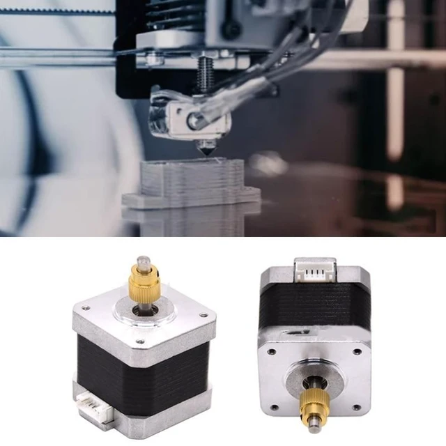 Alt view image 8 of 12 - 3D Printer Stepper Motor 42-40 with 40 Teeth Brass Extrusion Gear For Ender-3/Ender-3 Pro/Ender-5/CR10 3D Printer Part
