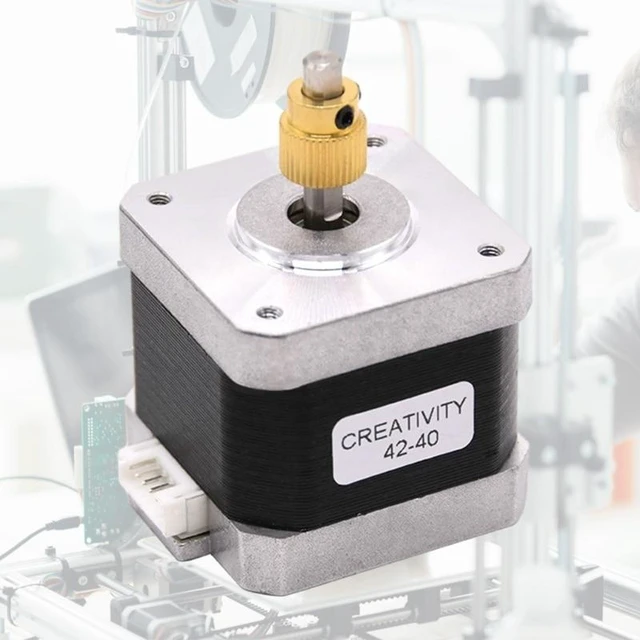 Alt view image 9 of 12 - 3D Printer Stepper Motor 42-40 with 40 Teeth Brass Extrusion Gear For Ender-3/Ender-3 Pro/Ender-5/CR10 3D Printer Part