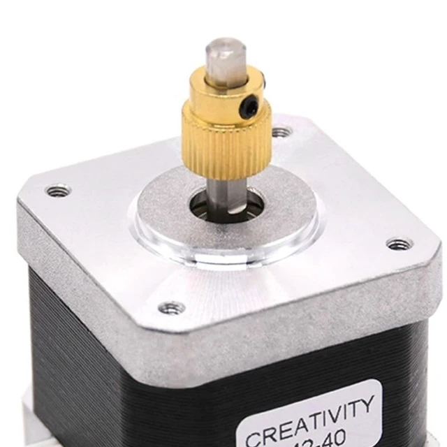 Alt view image 10 of 12 - 3D Printer Stepper Motor 42-40 with 40 Teeth Brass Extrusion Gear For Ender-3/Ender-3 Pro/Ender-5/CR10 3D Printer Part