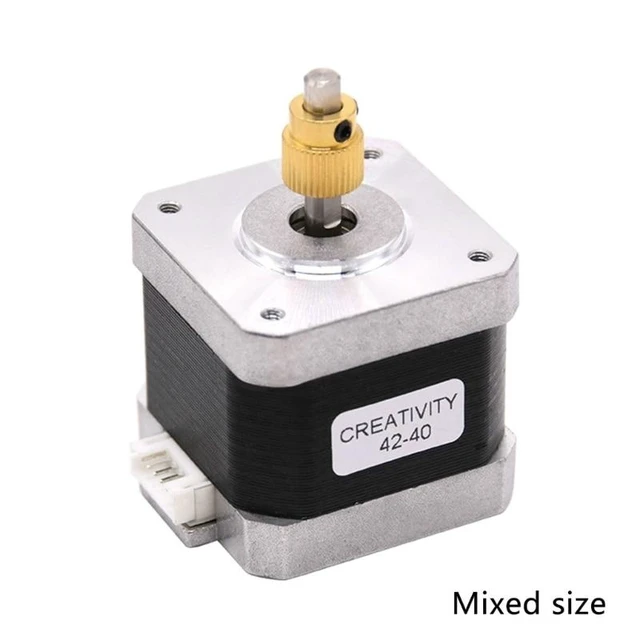 Alt view image 12 of 12 - 3D Printer Stepper Motor 42-40 with 40 Teeth Brass Extrusion Gear For Ender-3/Ender-3 Pro/Ender-5/CR10 3D Printer Part