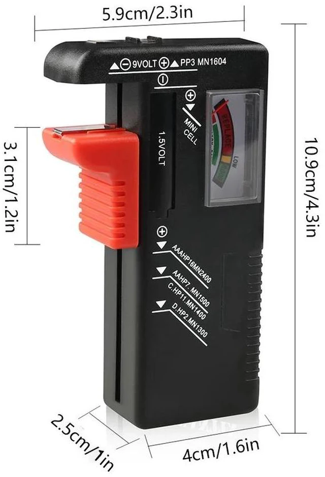 Alt view image 11 of 12 - Digital Lithium Battery Capacity Tester Checkered Load Household Analyzer Display Check AAA AA Button Cell Universal Test BT-168