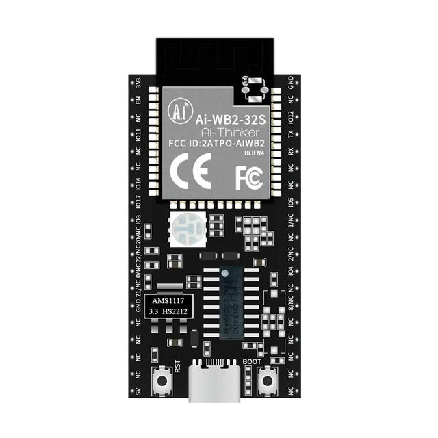 Alt view image 4 of 6 - Ai-WB2-32S module development board, BL602 core processor Wi-Fi 802.11b/g/n Bluetooth 5 Module core Board Ai-WB2-32S-Kit