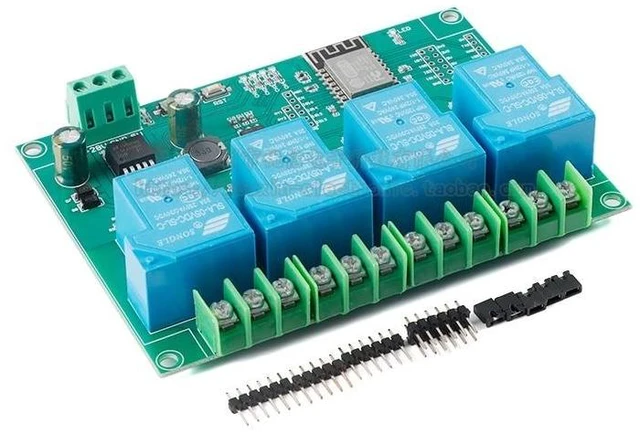 Alt view image 5 of 8 - ESP8266WIFI four-way 30A relay module ESP-12F development board secondary development DC7-28/5V