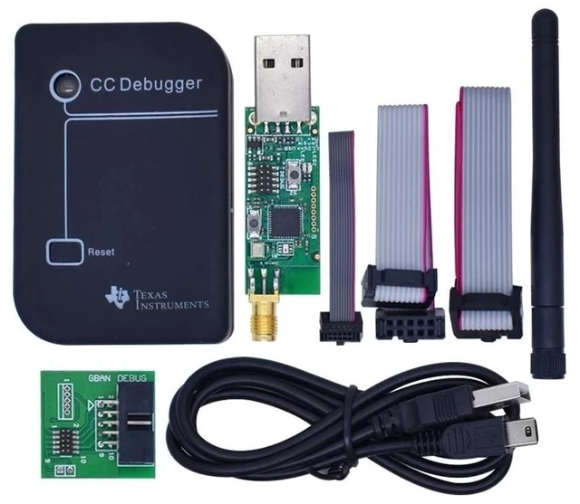 Alt view image 10 of 12 - CC2531 Zigbee emulator, CC debugger, USB programmer, CC2540, CC2531, with antenna, bluetooth, connector, download cable