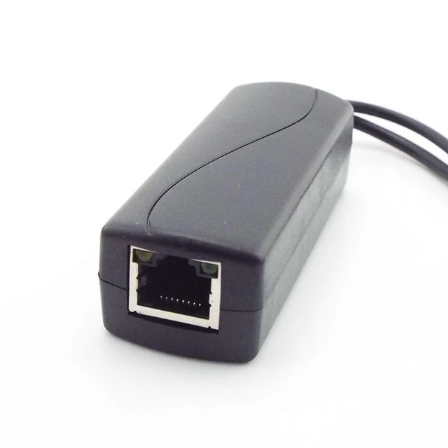 Alt view image 9 of 12 - 48V to 12V POE Splitter Connector Poe Power Adapter injector Switch for IP Camera Wifi Injector Cable Wall US/EU Plug power