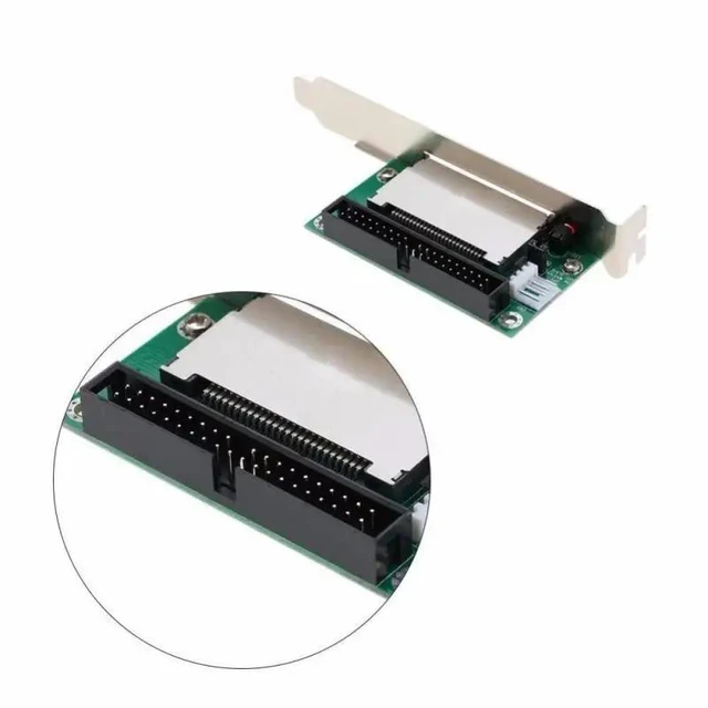 Alt view image 8 of 13 - 40 Pin CF To IDE Compact Flash Card Adapter Bootable Computer Accessories IDE Converter Card For Laptop PCI Bracket Back Panel