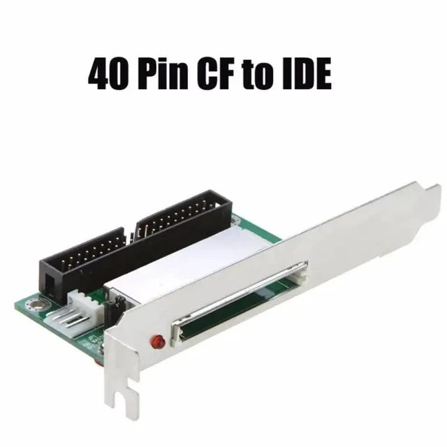Alt view image 7 of 13 - 40 Pin CF To IDE Compact Flash Card Adapter Bootable Computer Accessories IDE Converter Card For Laptop PCI Bracket Back Panel
