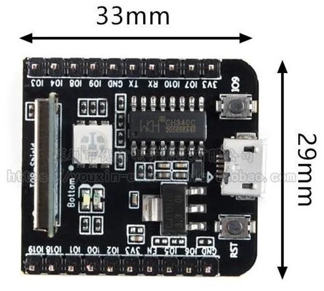 Alt view image 6 of 6 - ESP-C3-01M-Kit module development board, built-in ESP32-C3 chip
