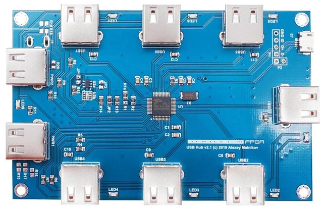 Alt view image 8 of 12 - For Mister FPGA IO Analog Board V6.1+USB Hub V2.1 Board+Fan for Terasic DE10-Nano Mister FPGA