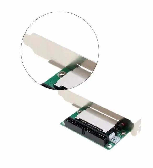 Alt view image 10 of 13 - 40 Pin CF To IDE Compact Flash Card Adapter Bootable Computer Accessories IDE Converter Card For Laptop PCI Bracket Back Panel